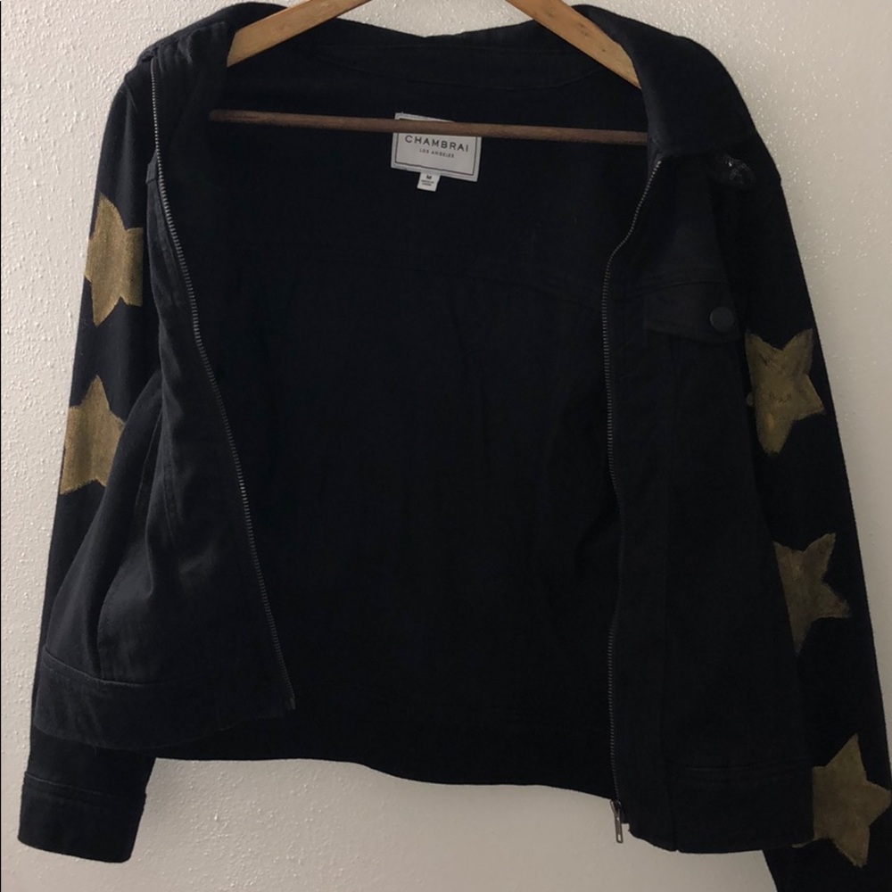 Chambrai Los Angeles Black Jean Jacket - Picture 5 of 8